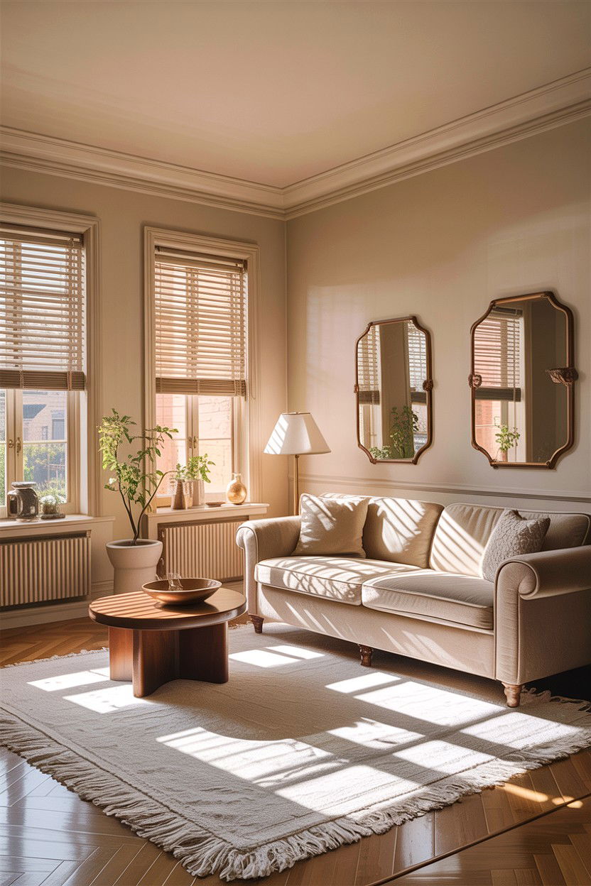 Beige Living Room With Natural Light - 30 all beige living room ideas