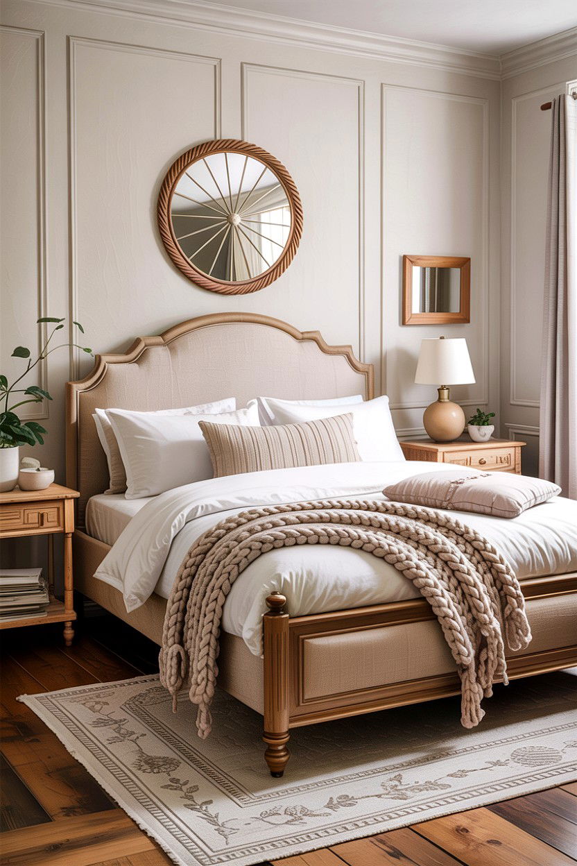 Beige Panel Bed - 30 bedroom panel beds