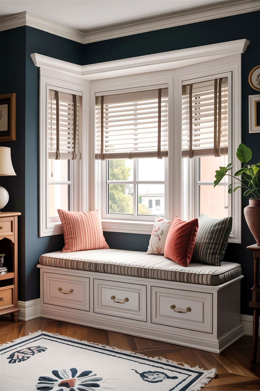 Bench With Drawers - 30 bedroom window benches