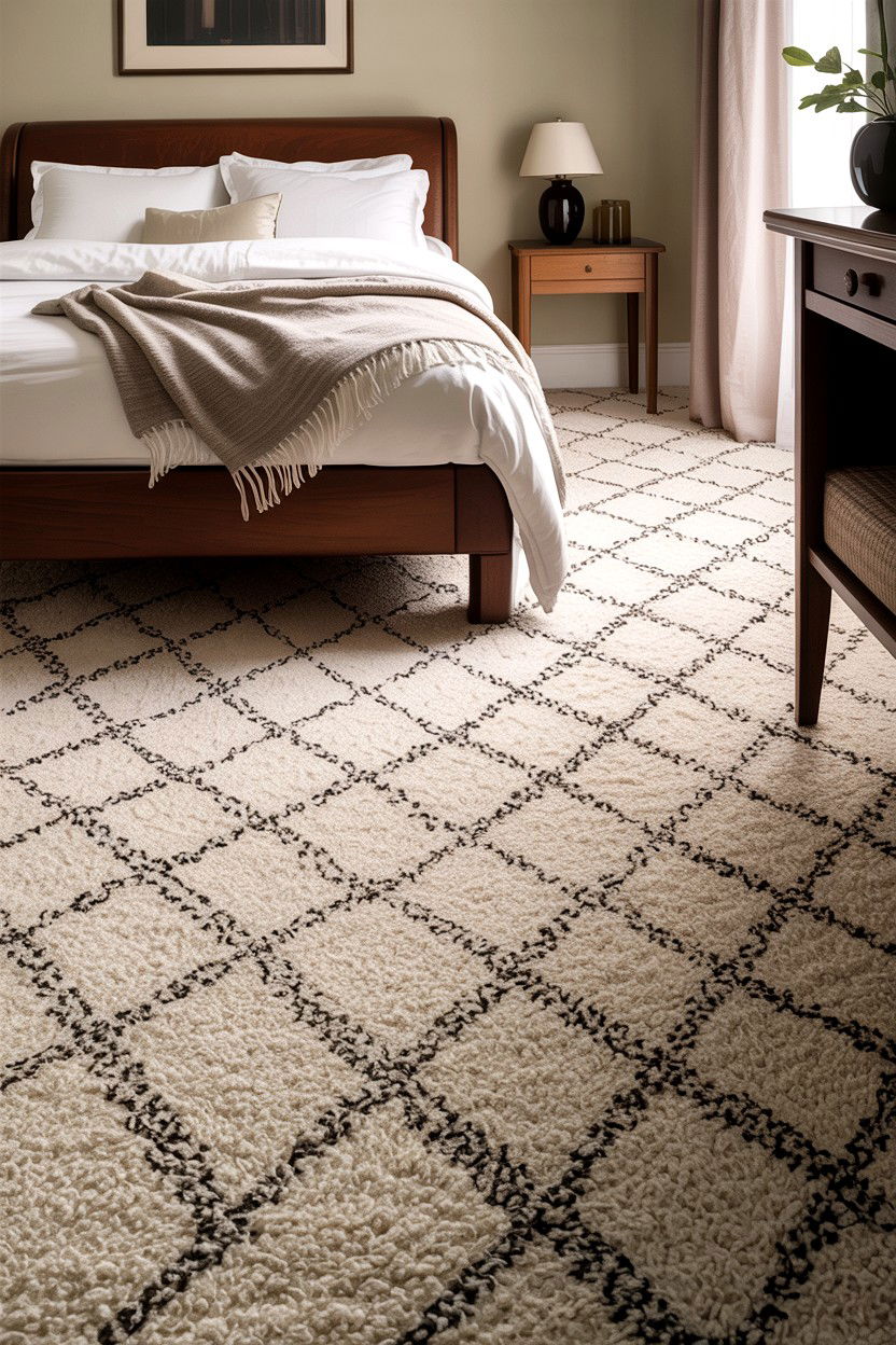 Berber Carpet Floor - 30 bedroom flooring ideas