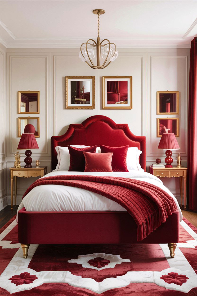 Berry And Gold Bedroom - 30 berry bedroom ideas