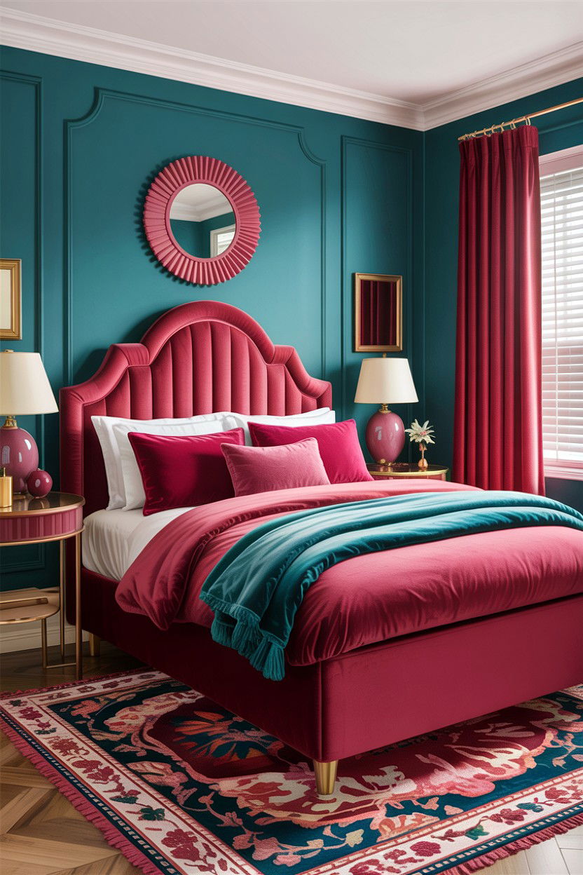 Berry And Teal Bedroom - 30 berry bedroom ideas
