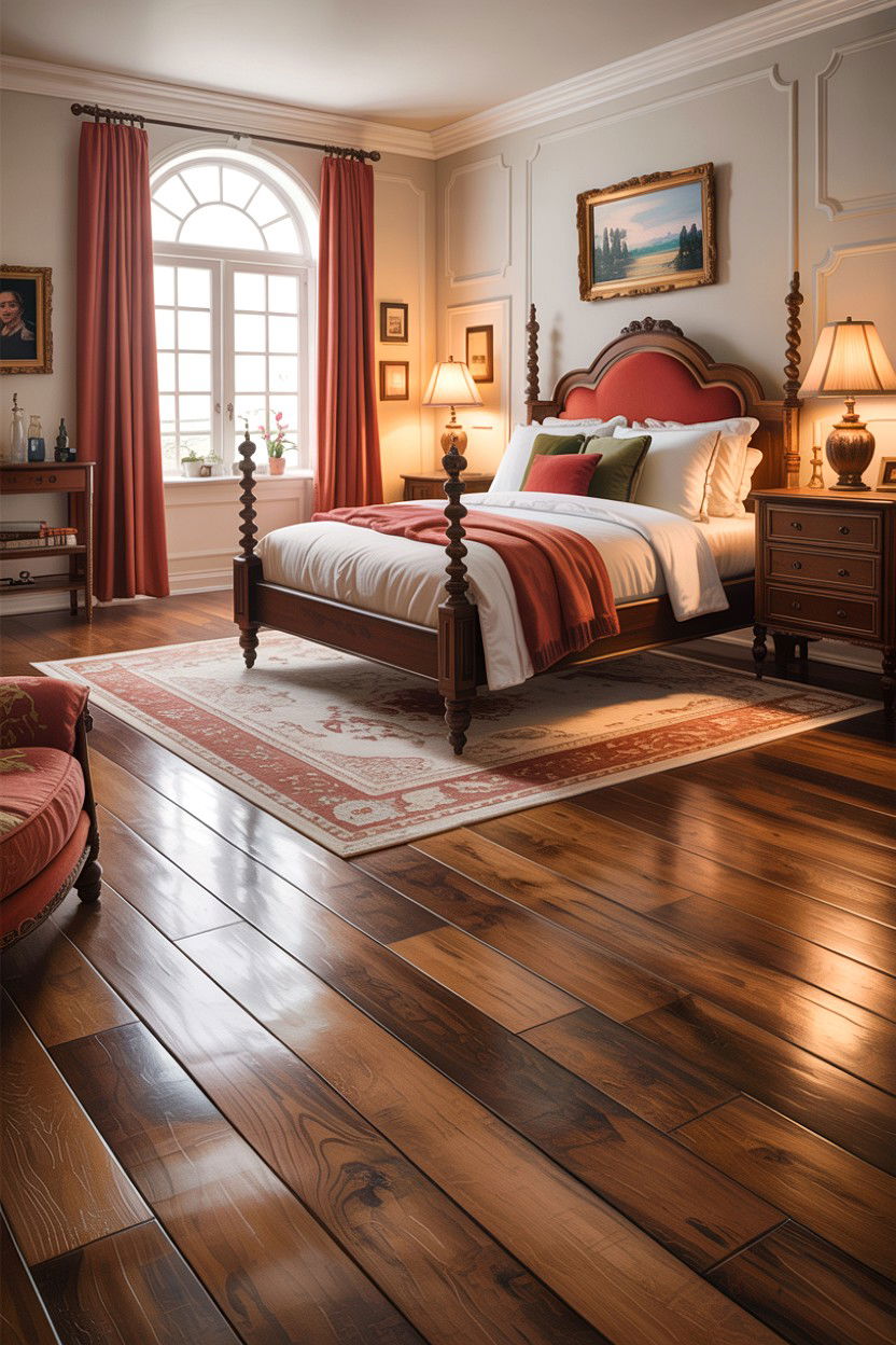 Beveled Edge Laminate Flooring - 30 bedroom laminate flooring ideas