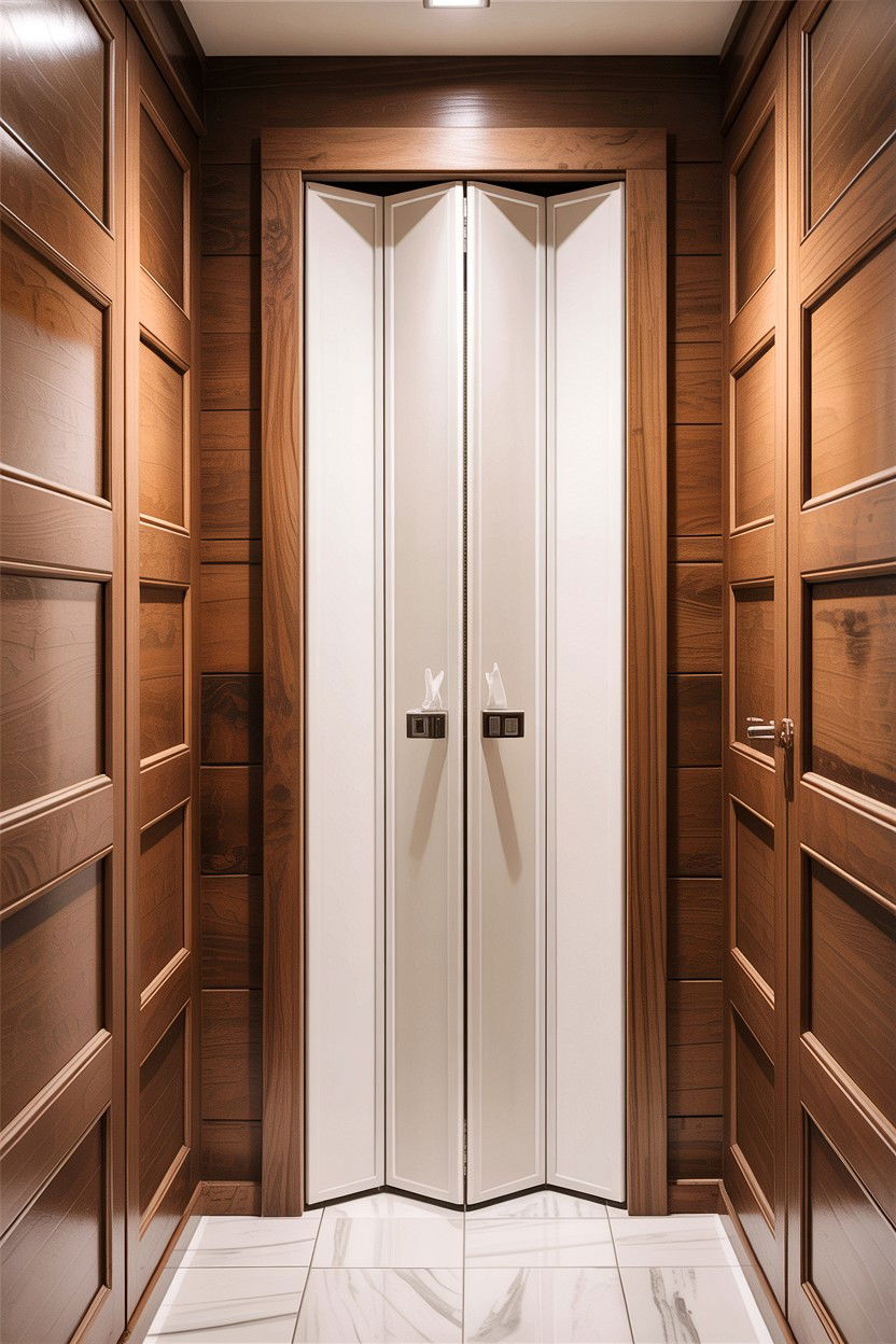 Bifold bathroom door - 30 bathroom door statement ideas