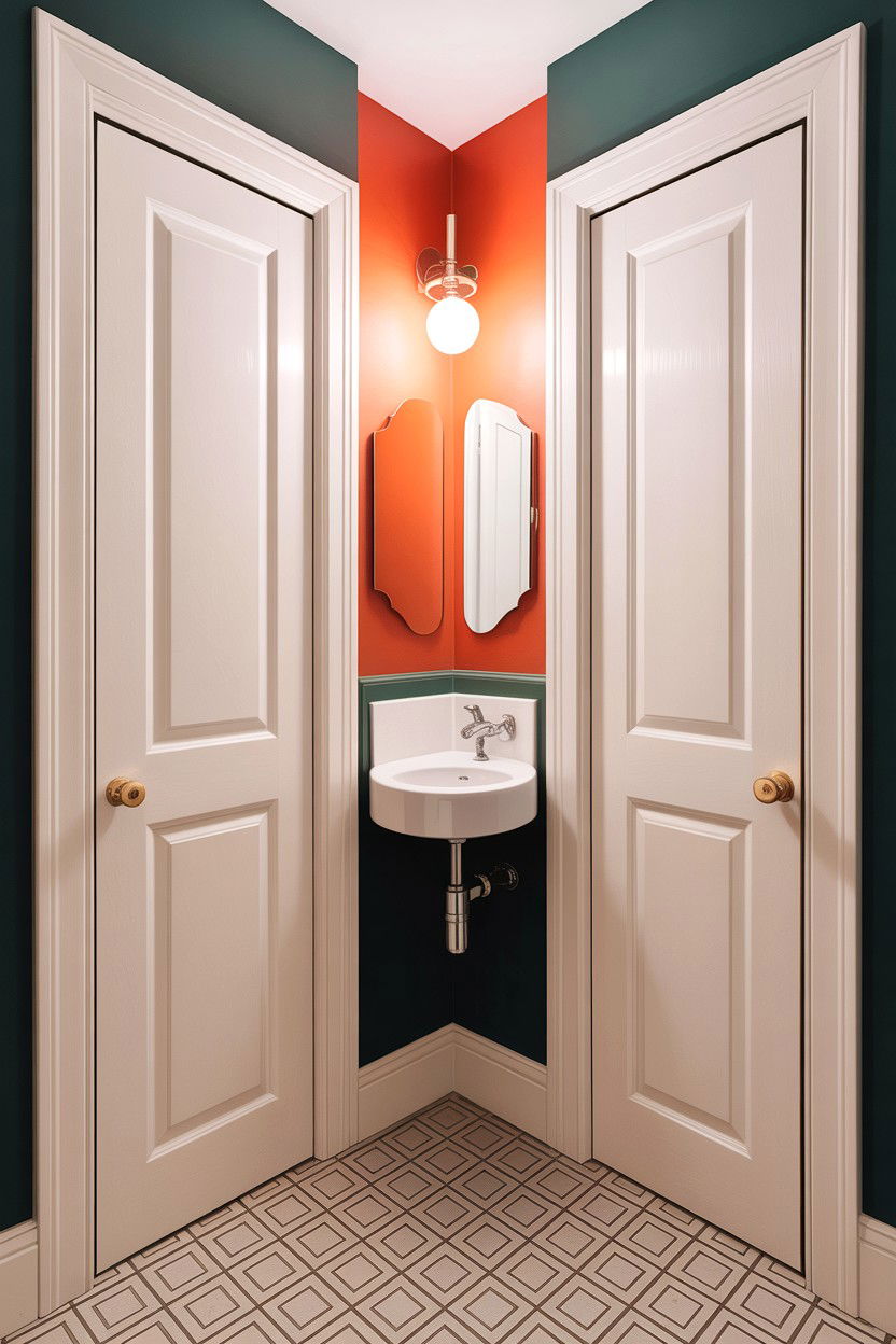 Bifold door closet powder room - 30 closet to bathroom conversion ideas