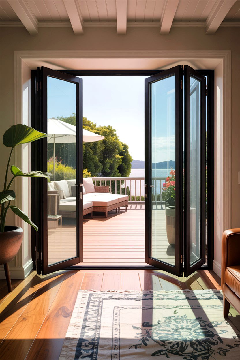 Bifold glass door system - 30 living room glass doors