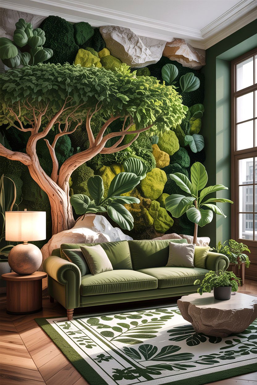 Biophilic Living Room - 30 high end living room ideas