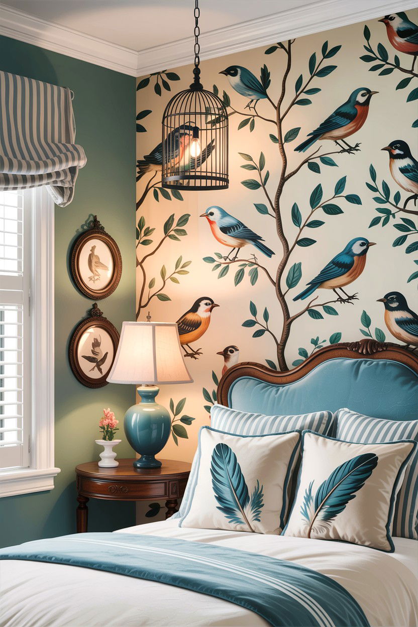 Bird Decor - 30 animal themed bedroom ideas