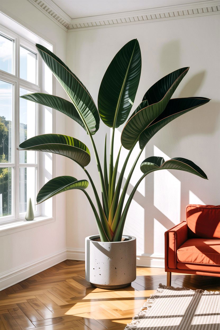 Bird Of Paradise - 30 living room air purifying plants