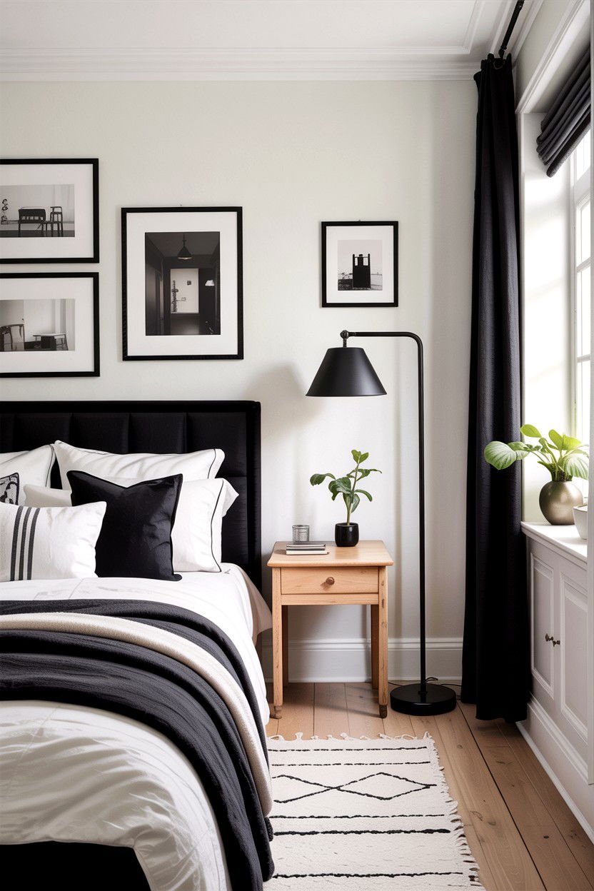 Black Accent Decor - 30 Finnish bedroom ideas