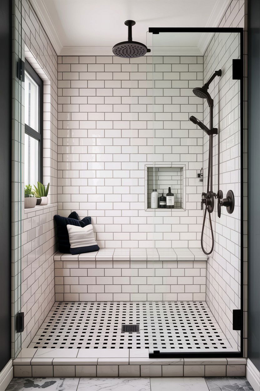 30 Classic Basketweave Tile Bathroom Ideas for a New Look