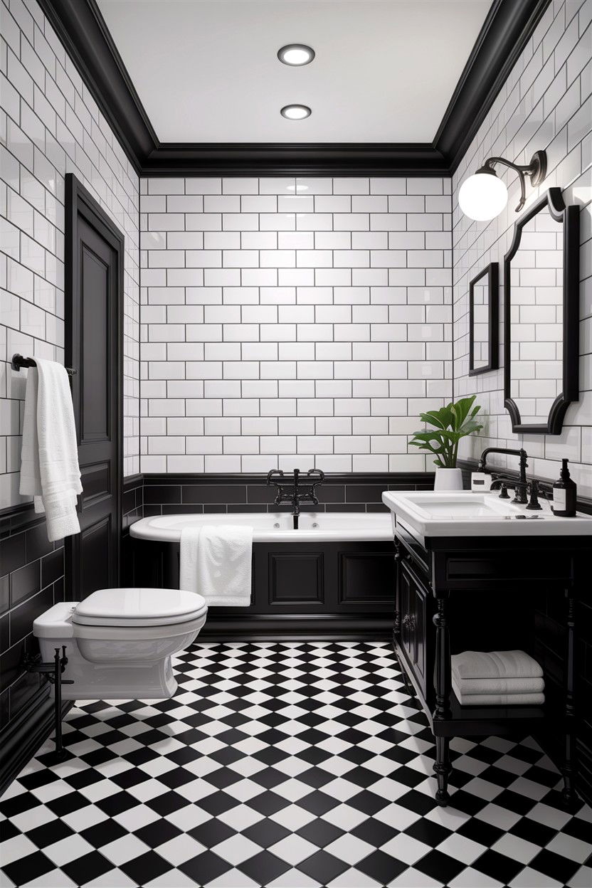 Black And White Bathroom - 30 interior designer bathroom ideas