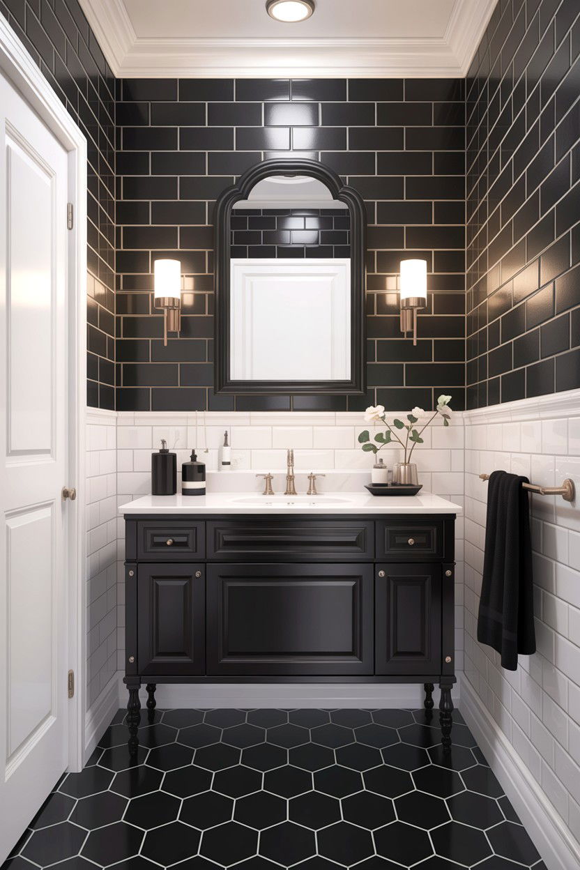 Black And White Bathroom - 30 gorgeous bathroom ideas