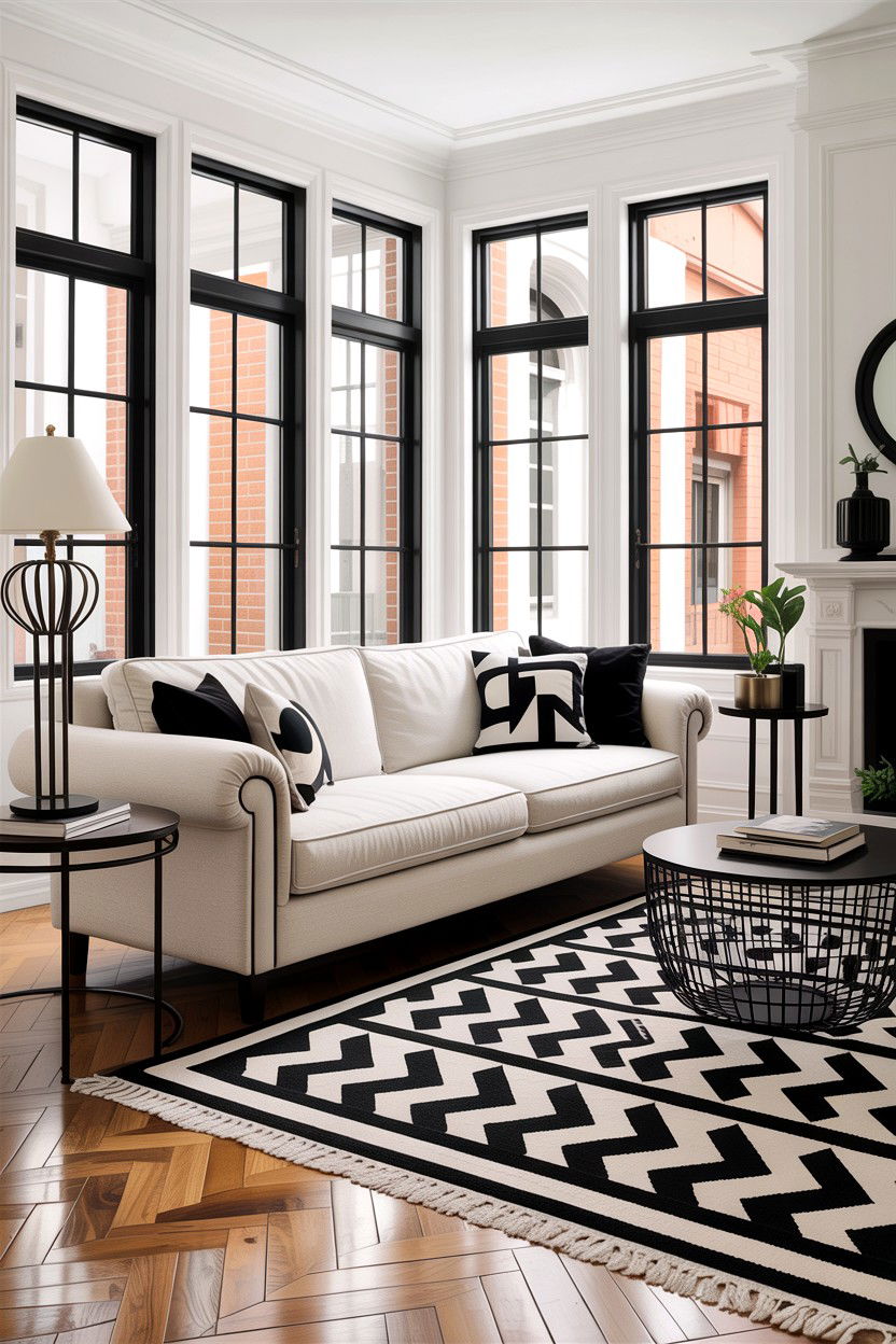 Black And White Living Room - 30 California casual living room ideas