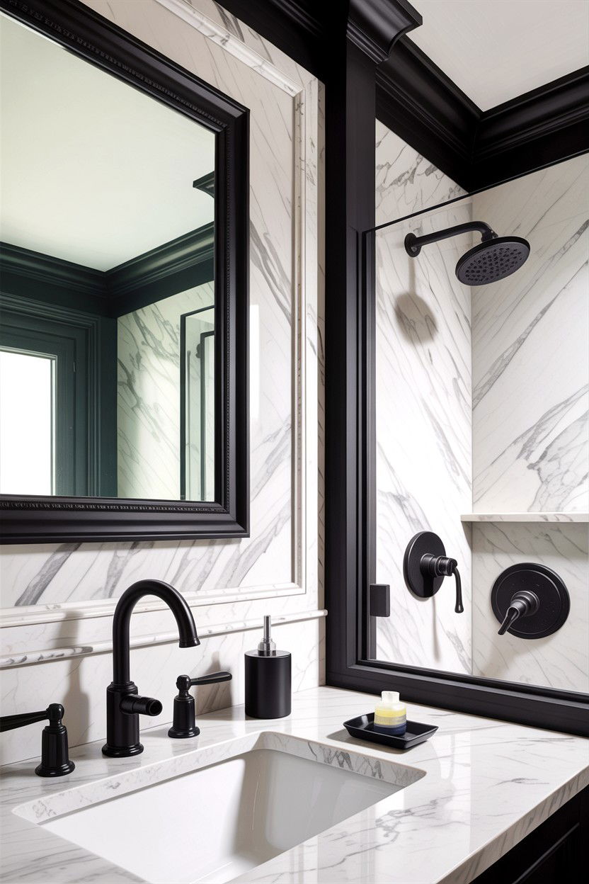 Black Bathroom Fixtures - 30 en-suite bathroom ideas