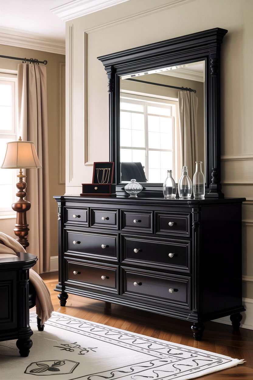 Black Dresser With Mirror - 30 bedroom black dressers