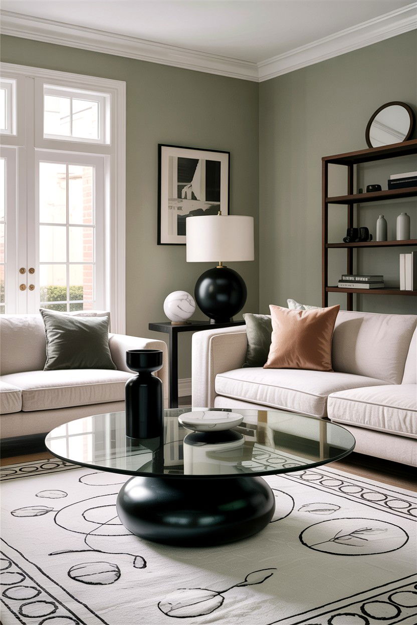 Black Glass Coffee Table - 30 living room glass coffee tables