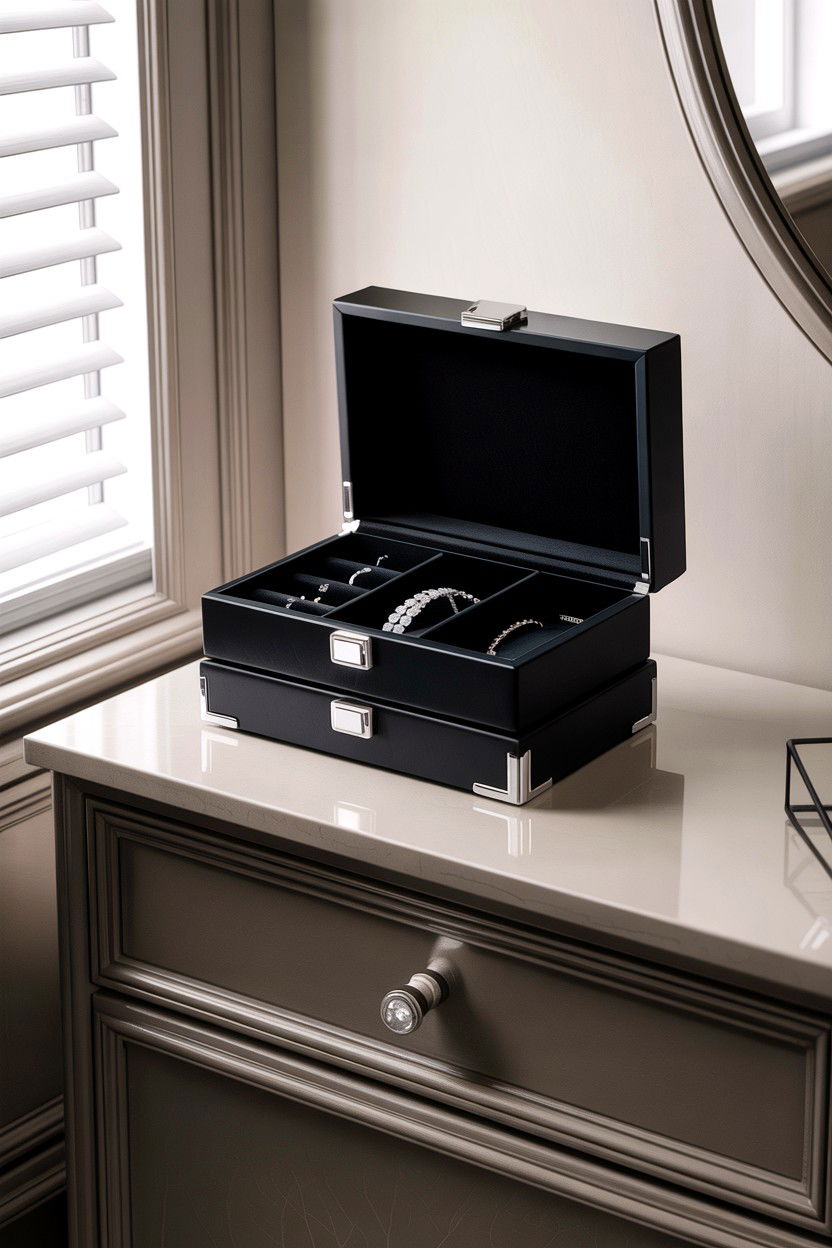 Black Jewelry Box - 30 bedroom jewelry boxes