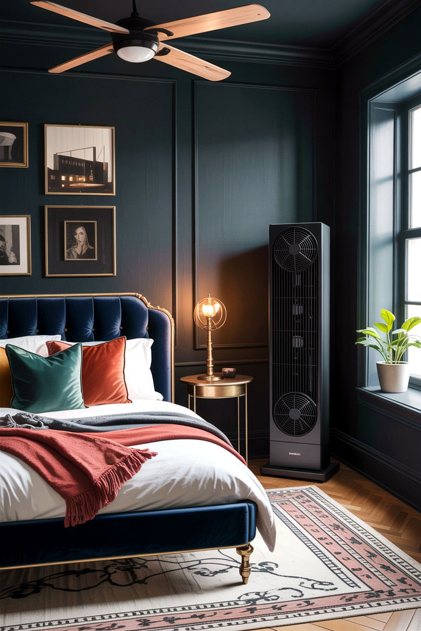 Black Tower Fan - 30 bedroom tower fans