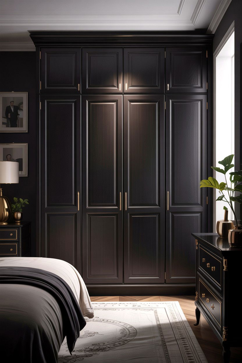 Black Wardrobe - 30 bedroom wardrobes