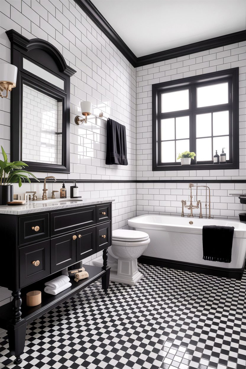Black and white bathroom - 30 Home Depot bathroom ideas