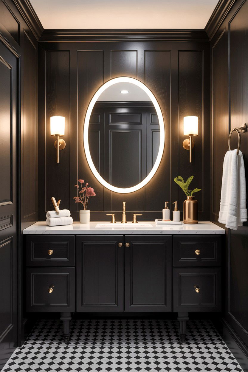 Black board and batten bathroom - 30 bathroom board and batten ideas