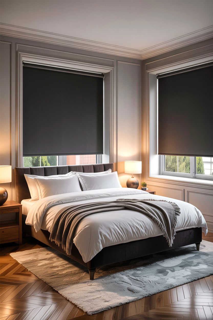 Blackout Roller Blinds - 30 bedroom roller blinds