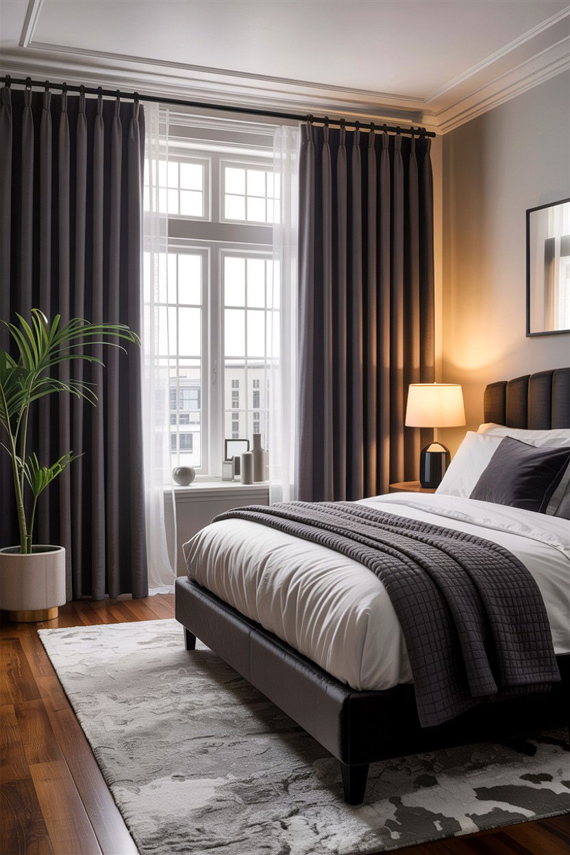 Blackout Window Treatment - 30 insomnia bedroom ideas