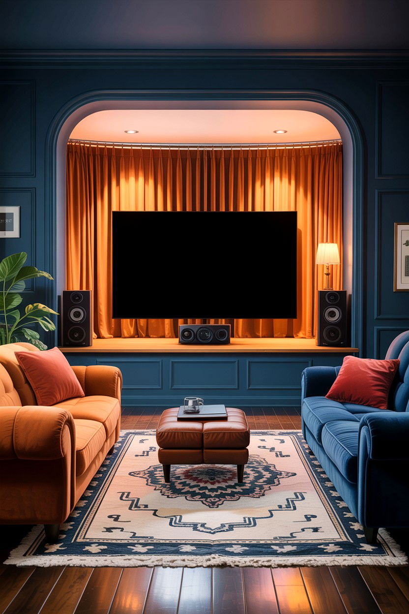 Blackout curtain room partition wall - 30 living room curtain dividers