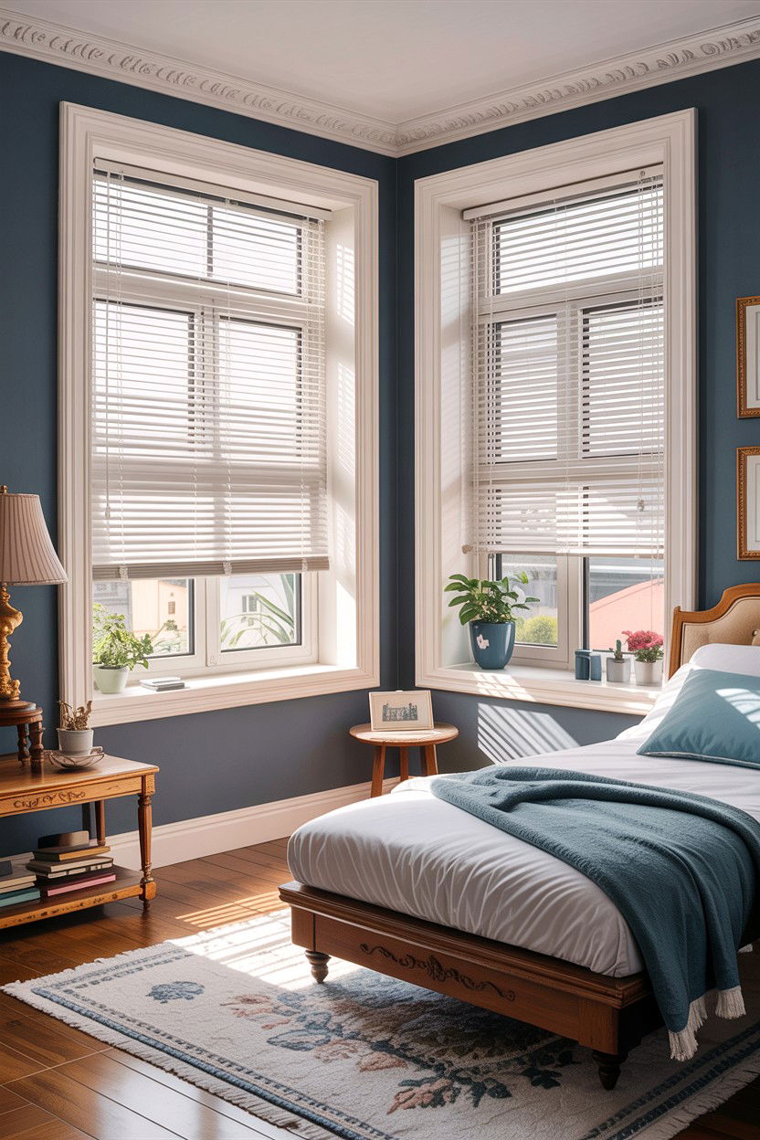Blinds Between Glass - 30 dust-free bedroom ideas