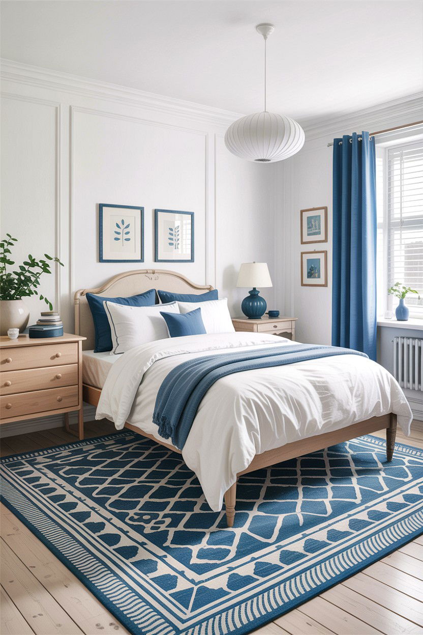 Blue And White Scandinavian Bedroom - 30 scandinavian blue bedroom ideas