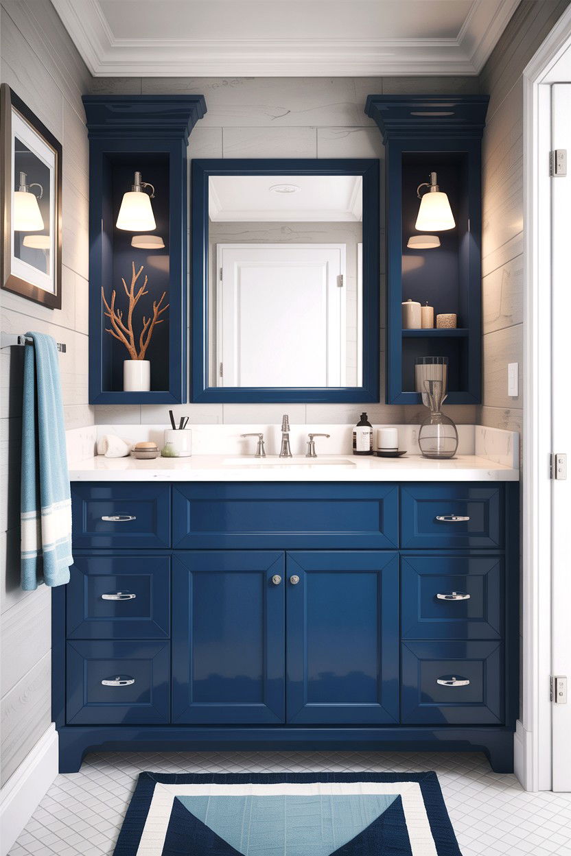 Blue Bathroom Vanity - 30 en-suite bathroom ideas