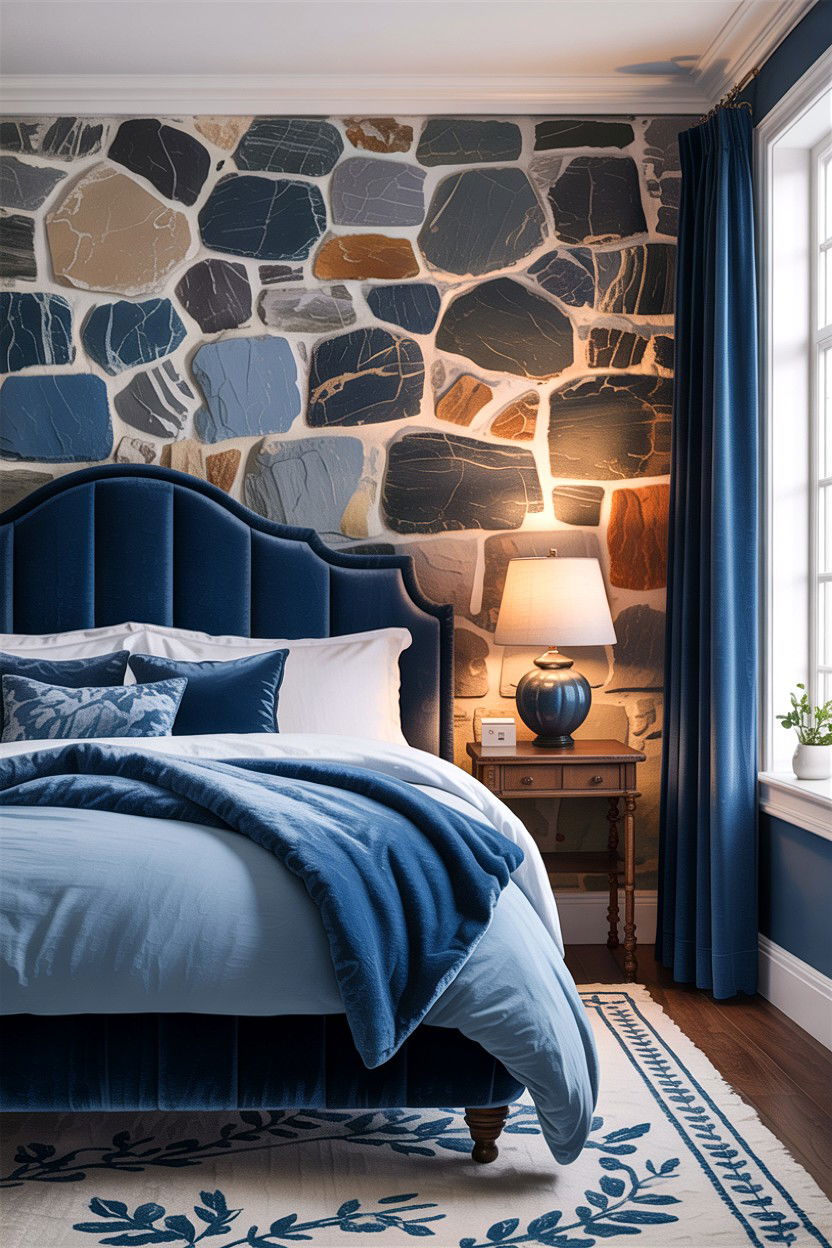 30 Stunning Rustic Blue Bedroom Ideas for a Cozy Retreat