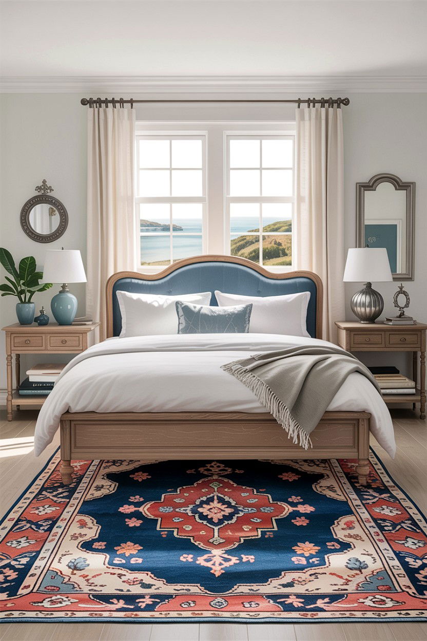 Blue Turkish Oushak Rug - 30 bedroom oriental rugs