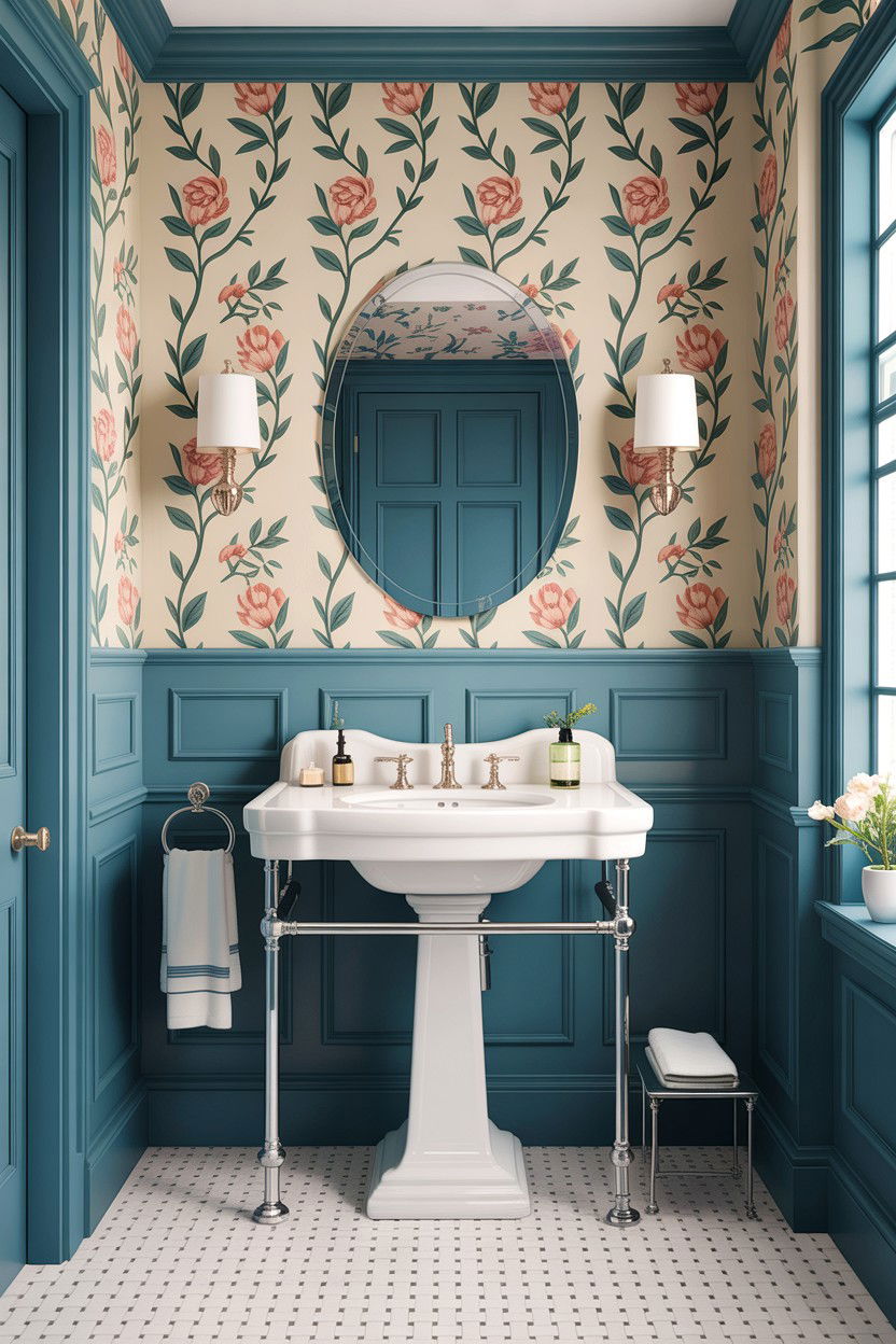 Blue Wainscoting Bathroom - 30 light blue bathroom ideas