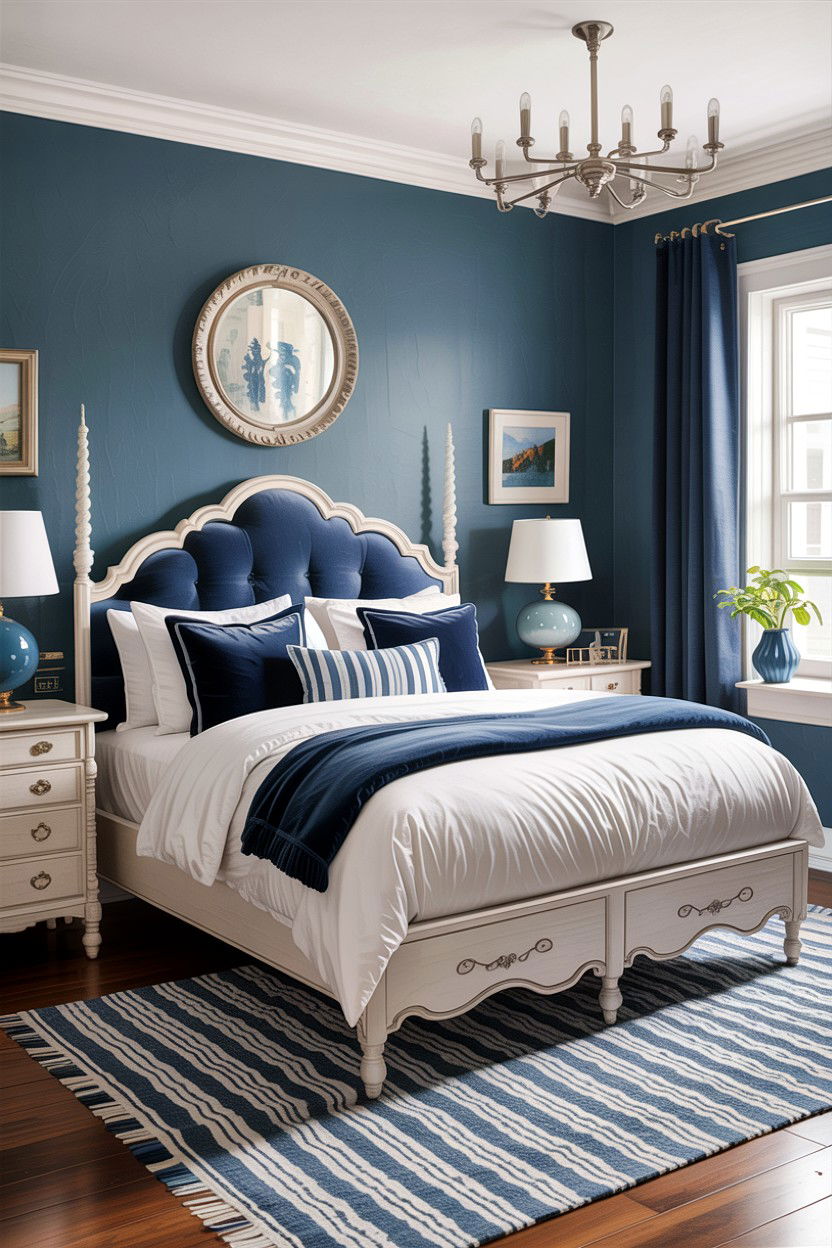 Blue grey traditional bedroom - 30 traditional grey bedroom ideas