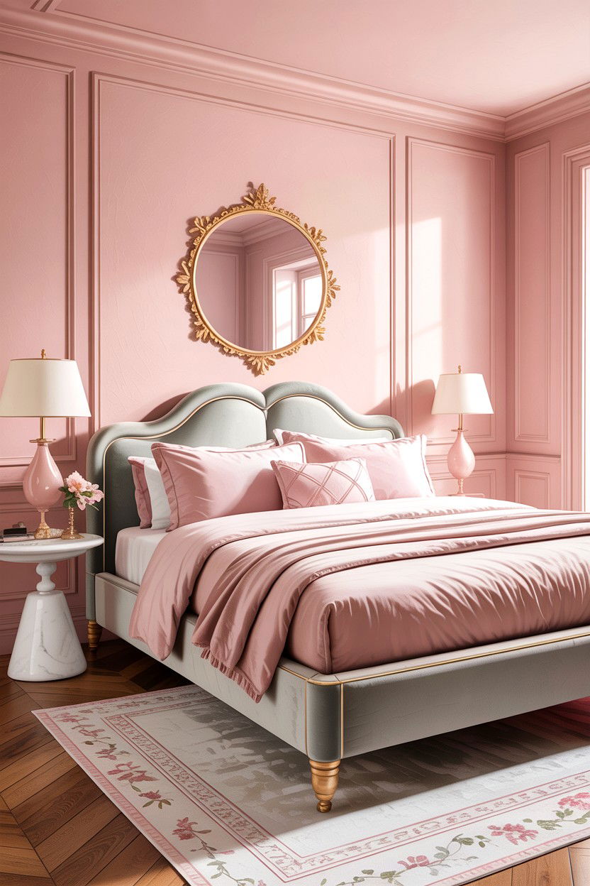 Blush pink bedroom - 30 bedroom paint colors