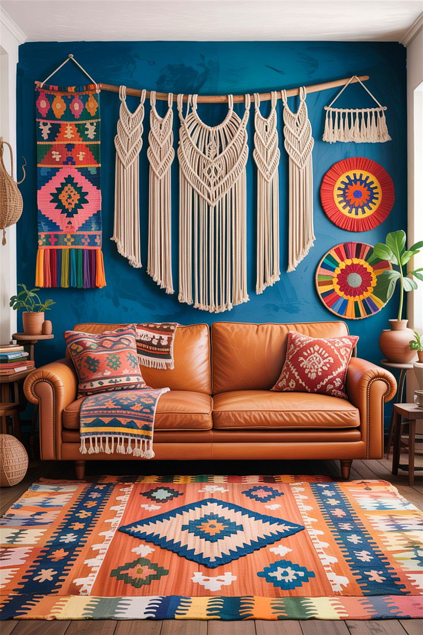 Bohemian Country Living Room - 30 country house living room ideas