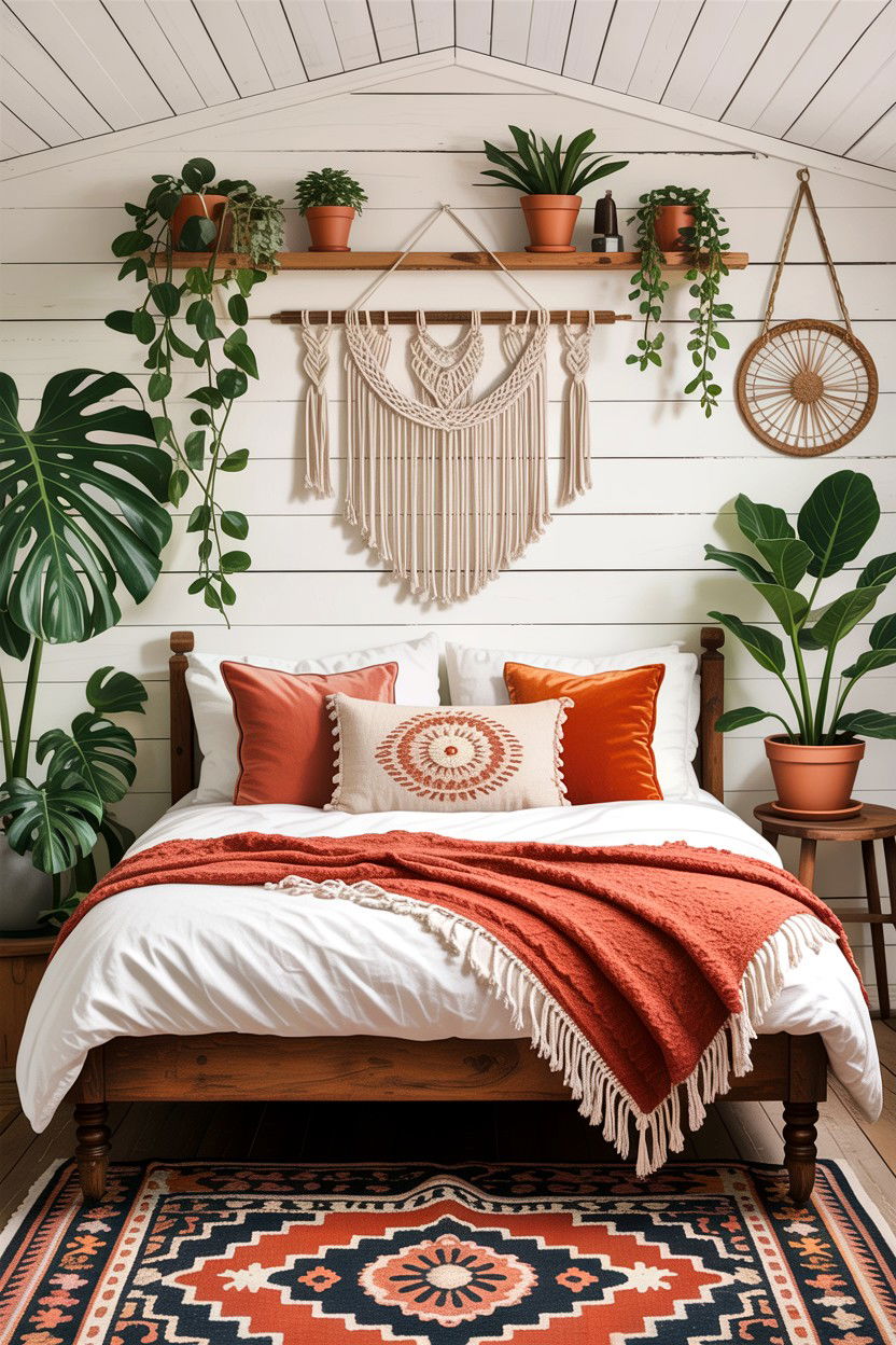 Bohemian Farmhouse Style - 30 fixer upper bedroom ideas