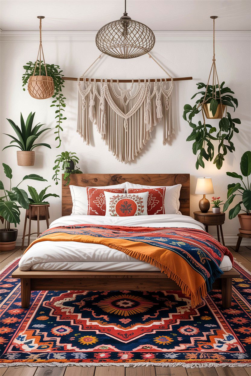 Bohemian Master Bedroom - 30 empty nester bedroom ideas