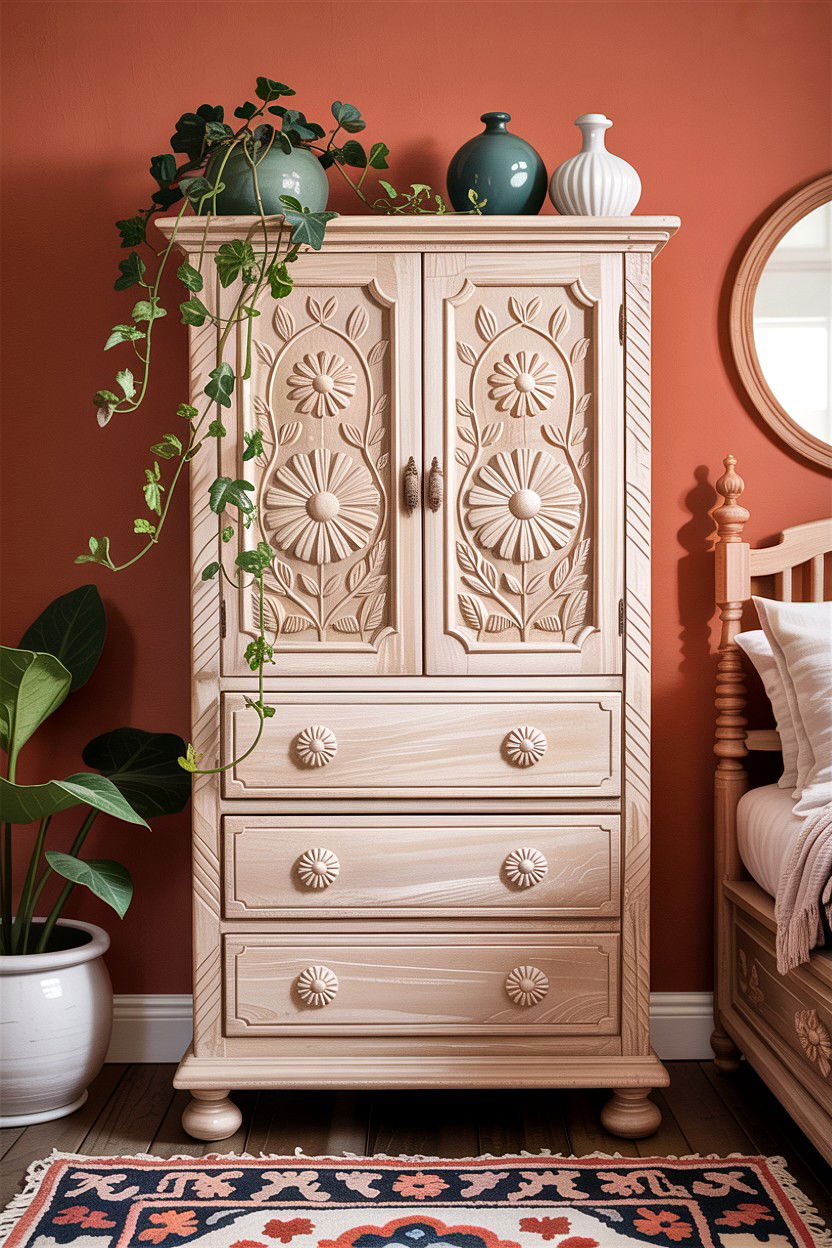 Bohemian Tall Dresser - 30 bedroom tall dressers