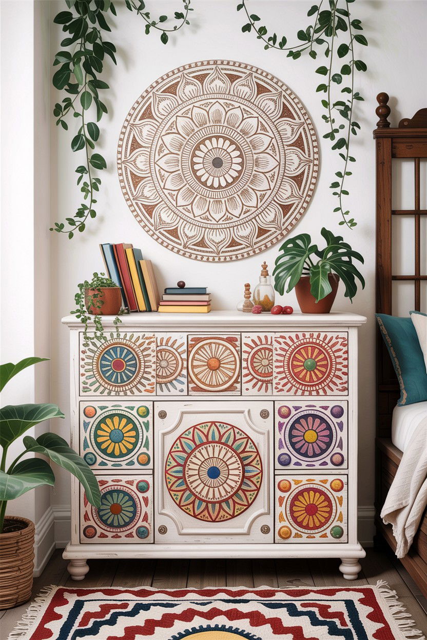 Bohemian White Dresser - 30 bedroom white dressers