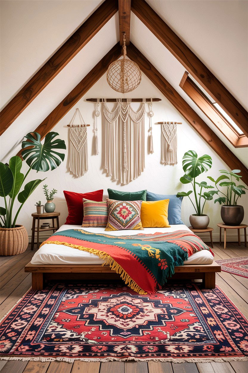 Bohemian attic retreat - 30 bonus room to bedroom ideas