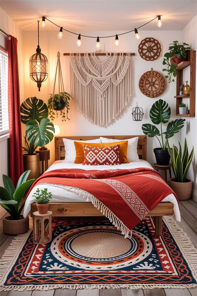 Bohemian basement bedroom - 30 basement bedroom ideas