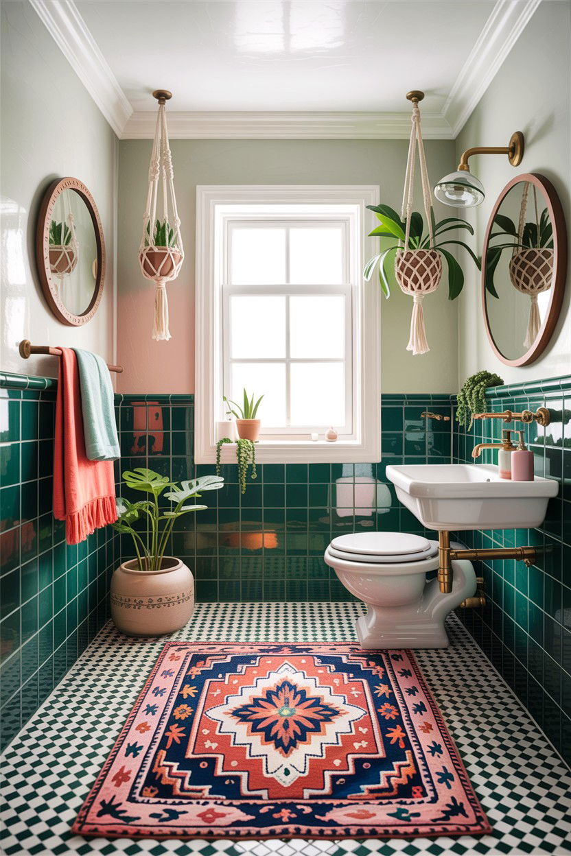 Bohemian bathroom decor - 30 bathroom design ideas
