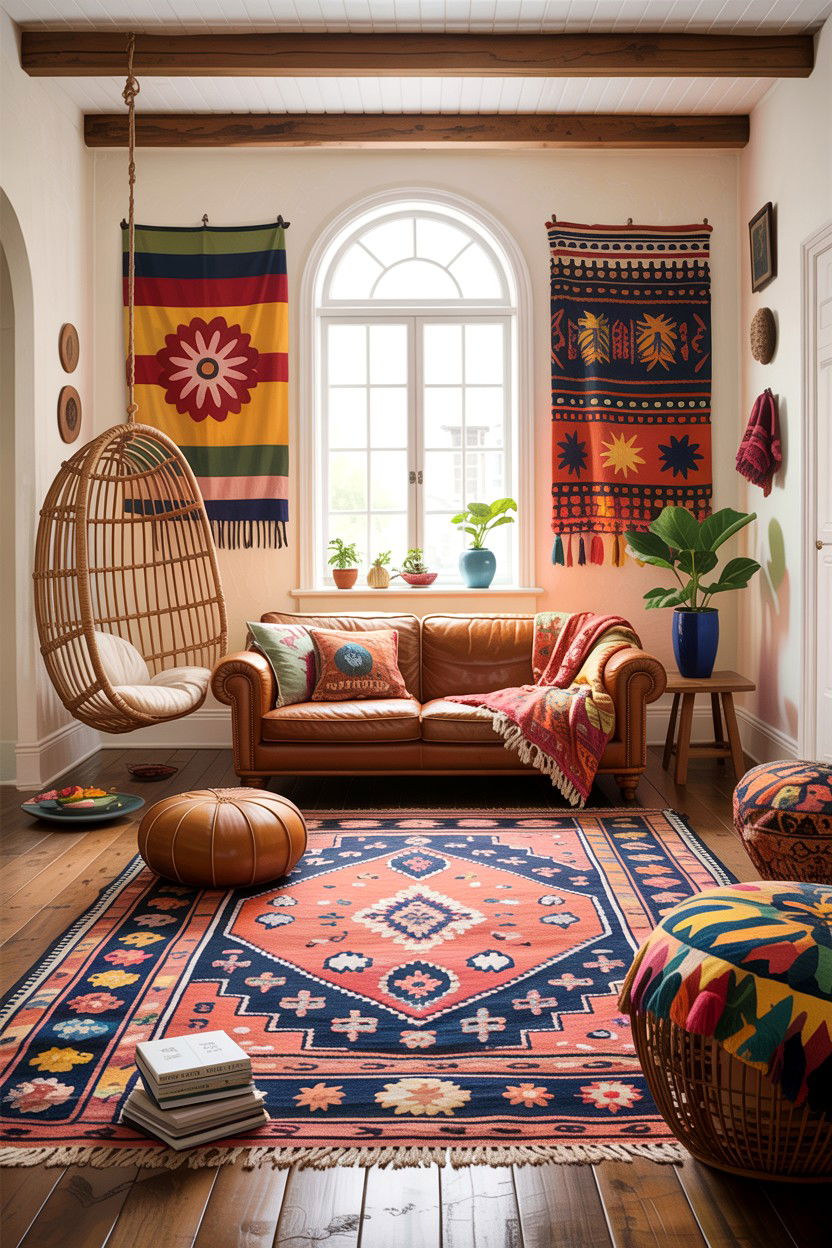 Bohemian country living room furniture - 30 living room country furniture ideas