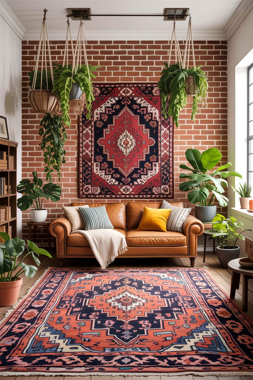 Bohemian industrial living room - 30 industrial living room ideas