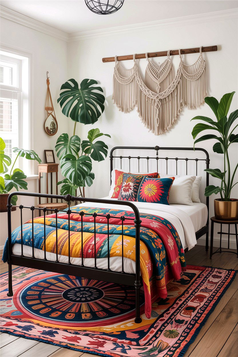Bohemian iron bed - 30 bedroom iron beds