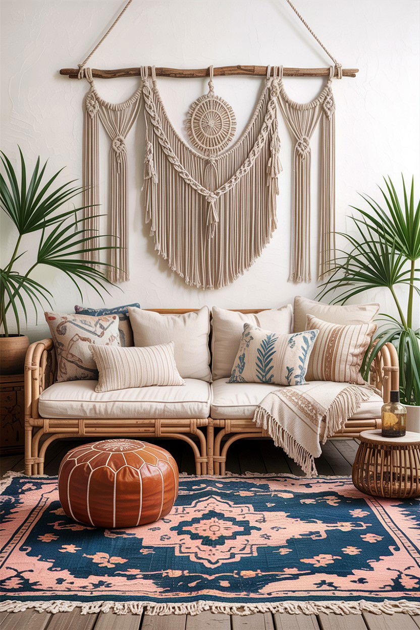 Boho Beach Living Room - 30 beach house living room ideas