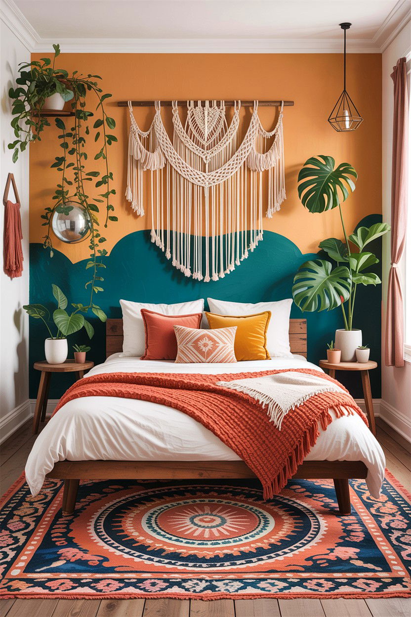 Boho Bedroom - 30 bedroom renovation ideas